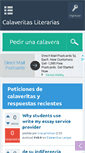 Mobile Screenshot of calaveritasliterarias.com