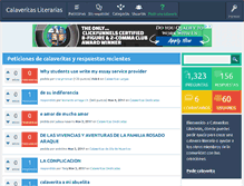 Tablet Screenshot of calaveritasliterarias.com